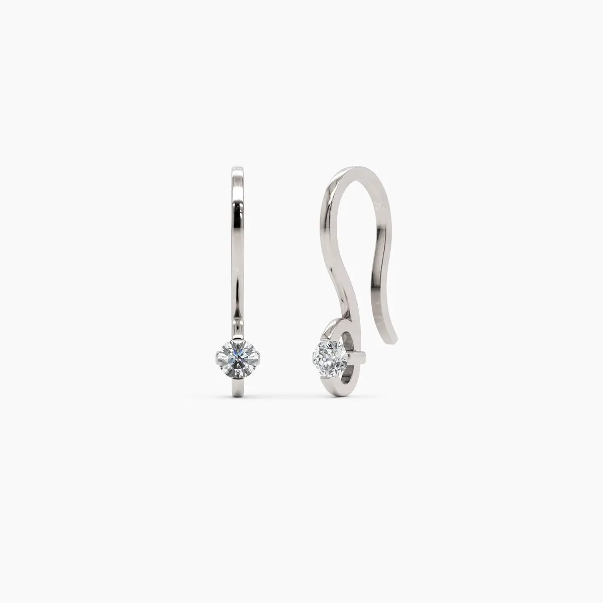 Diamond Droplet Earrings - Narcissus