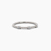 Beaded Diamond Ring Notes - White Gold