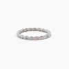 Twisted Diamond Band Notes - White Gold