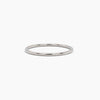 Slim Band Ring - White Gold