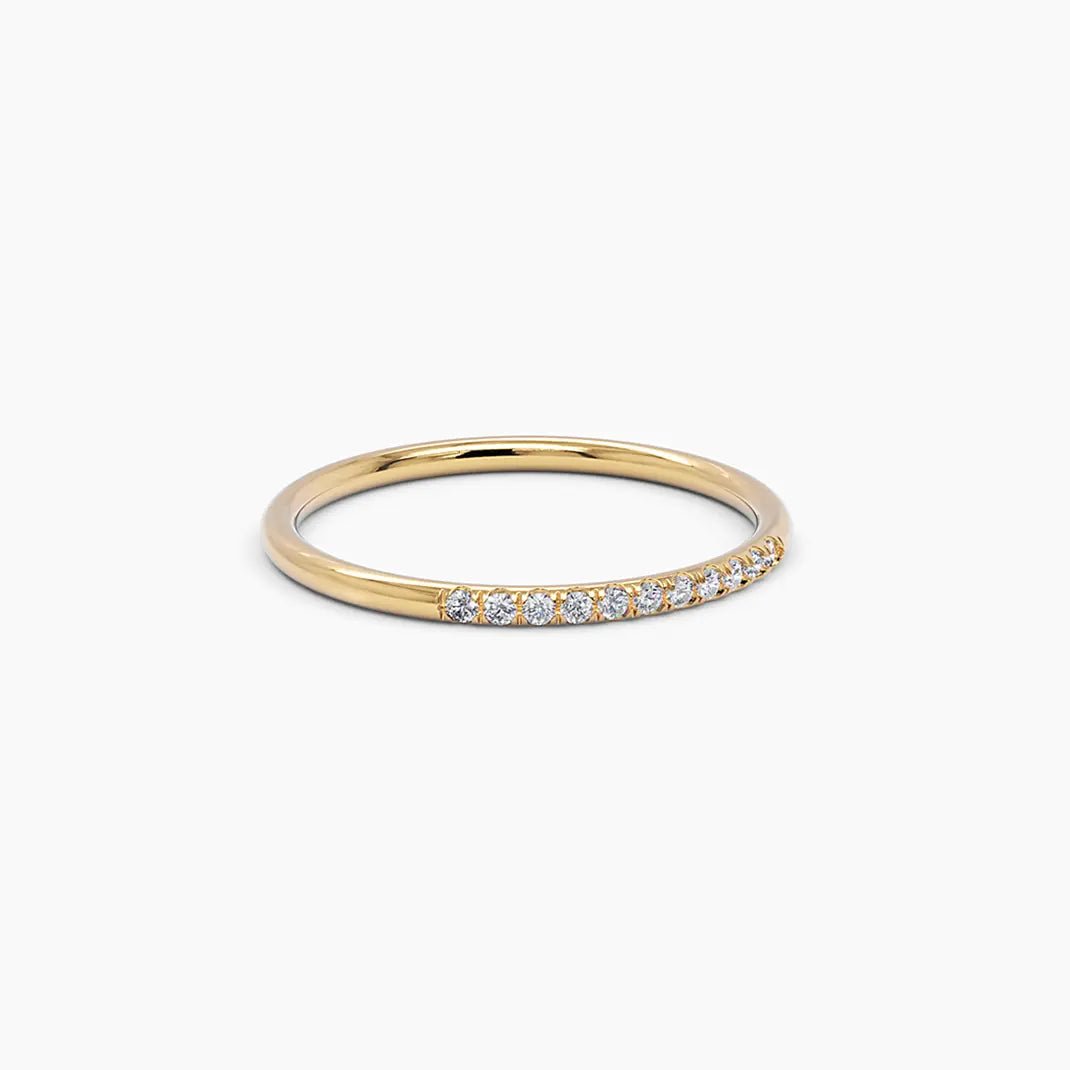 Diamond Thin Stacking Ring - Narcissus