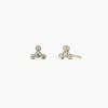 Four Diamond Stud Earrings