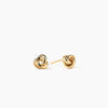 Trinity Round Wire Stud Earrings (pair)