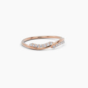 Diamond Twisted Band Ring - Narcissus