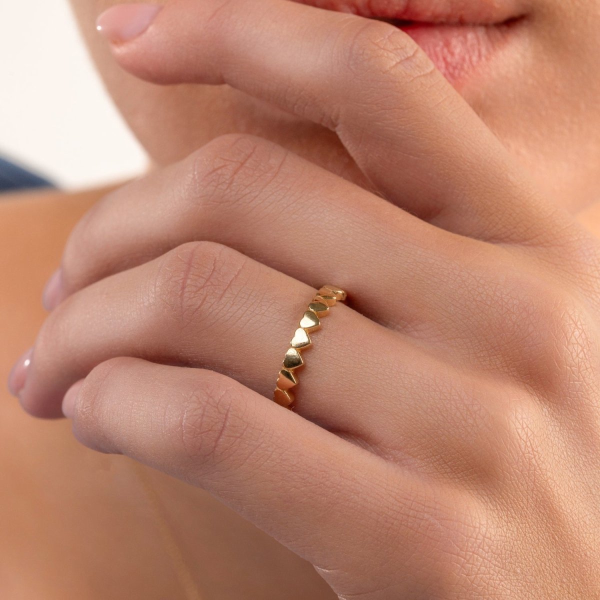 Heart Eternity Gold Band - Narcissus