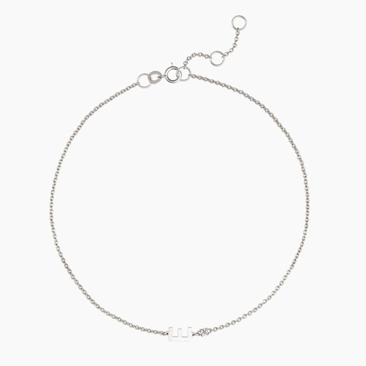 Initial Bracelet with Diamond - Narcissus