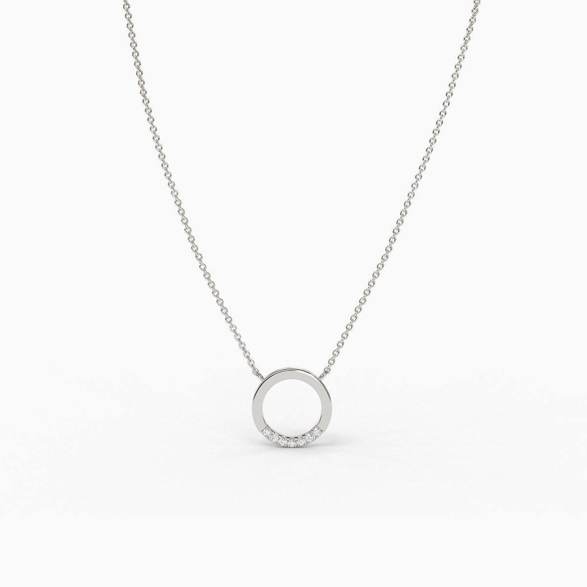 Diamond Karma Circle Necklace - Narcissus