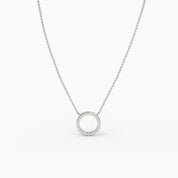 Diamond Karma Circle Necklace - Narcissus