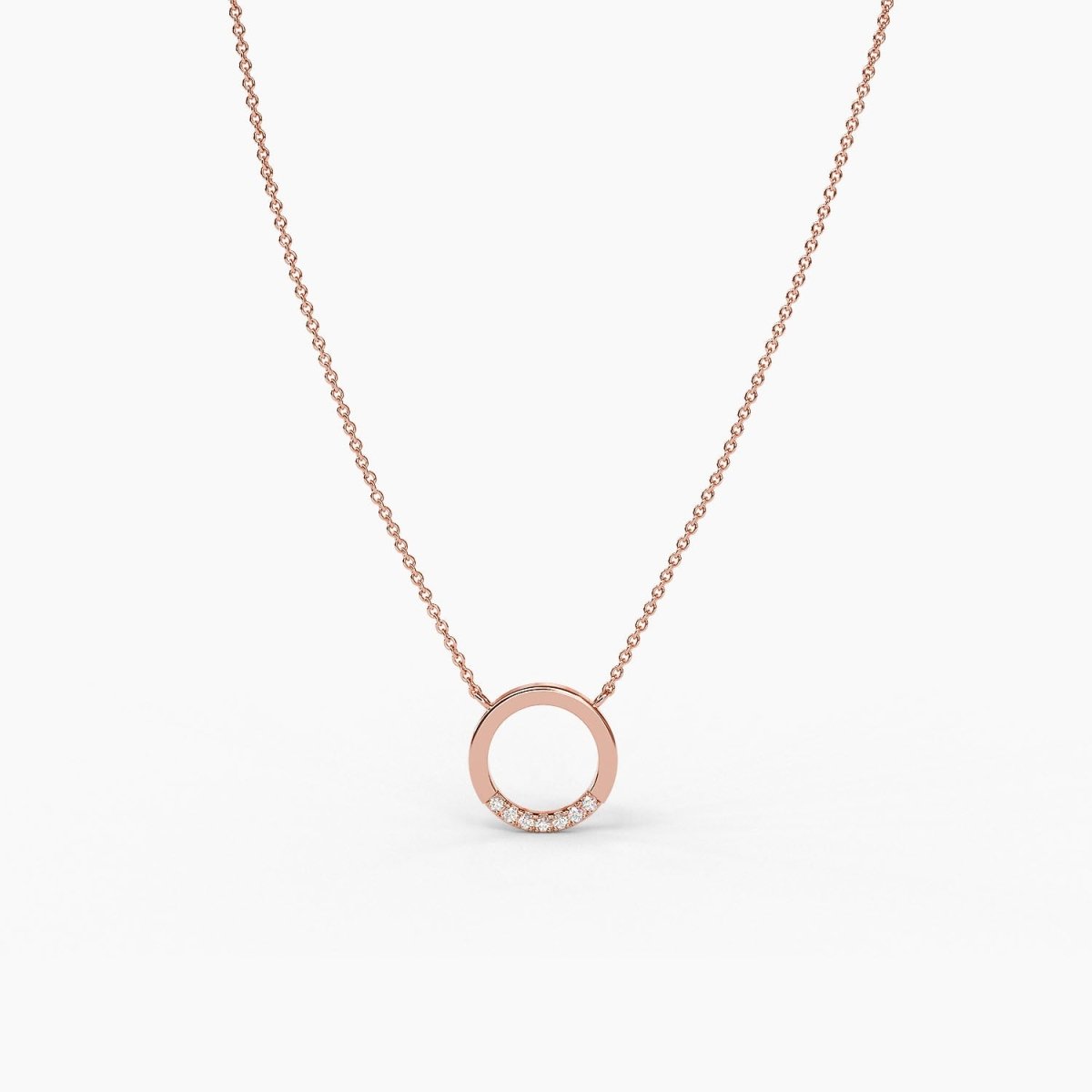 Diamond Karma Circle Necklace - Narcissus