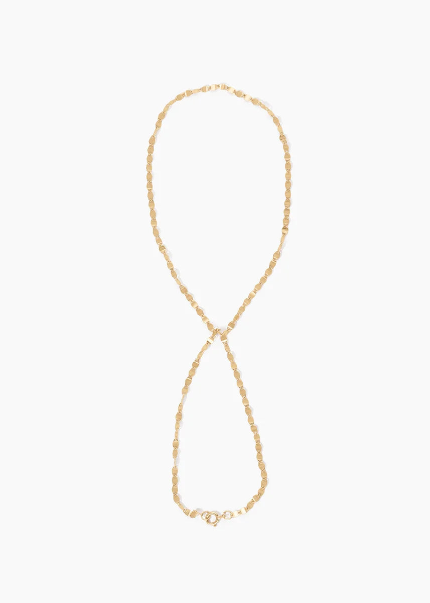 Handketten-Diamantarmband in Gelbgold