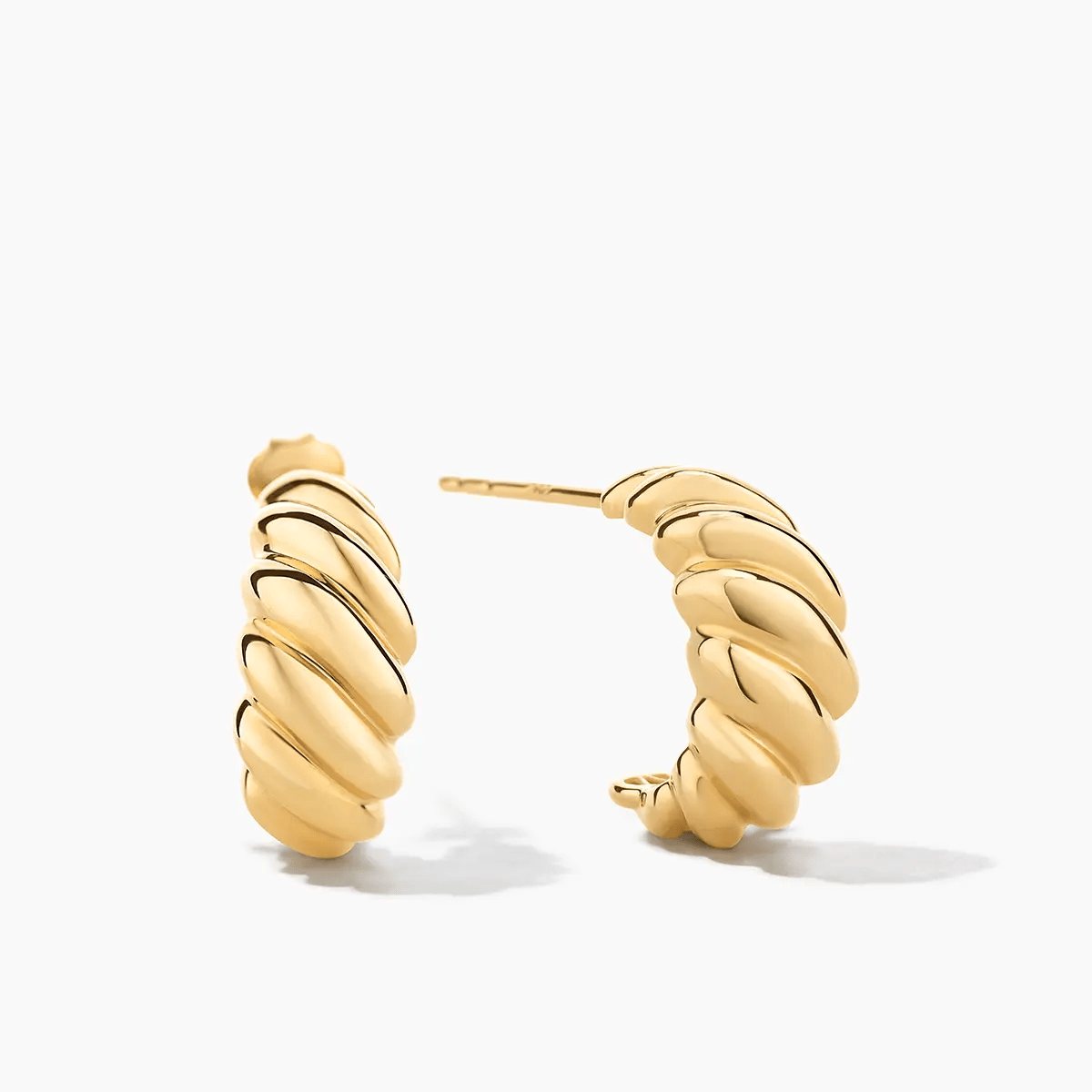 Bold Croissant Earrings (pair) - Narcissus