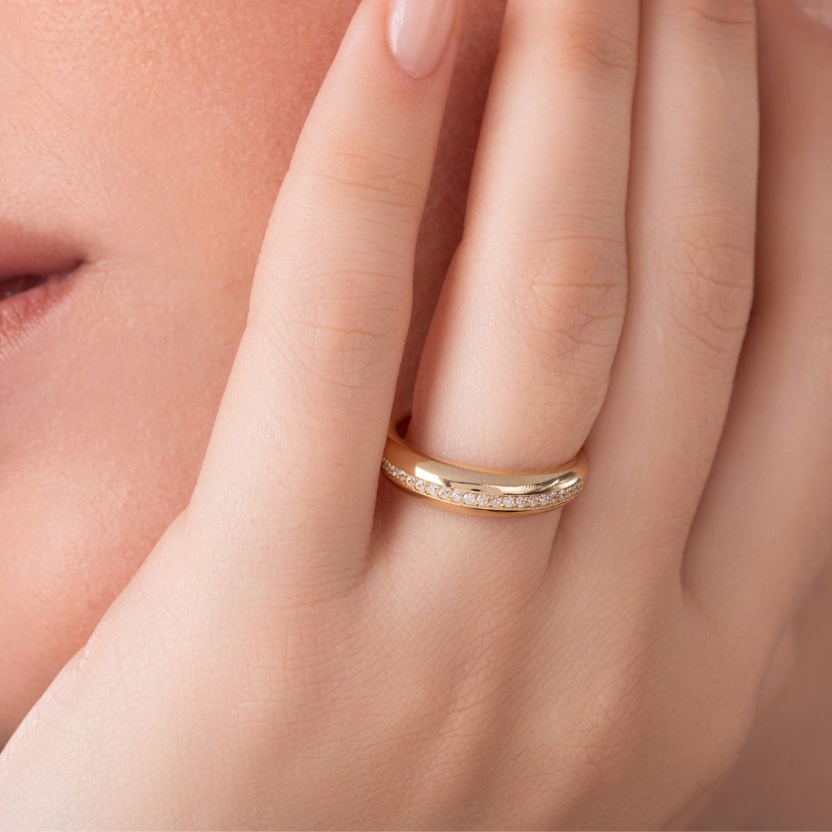 Diamond Dome Ring - Narcissus