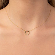 Diamond Karma Circle Necklace - Narcissus