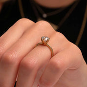 Diamond Crown - Set Engagement Ring - Narcissus