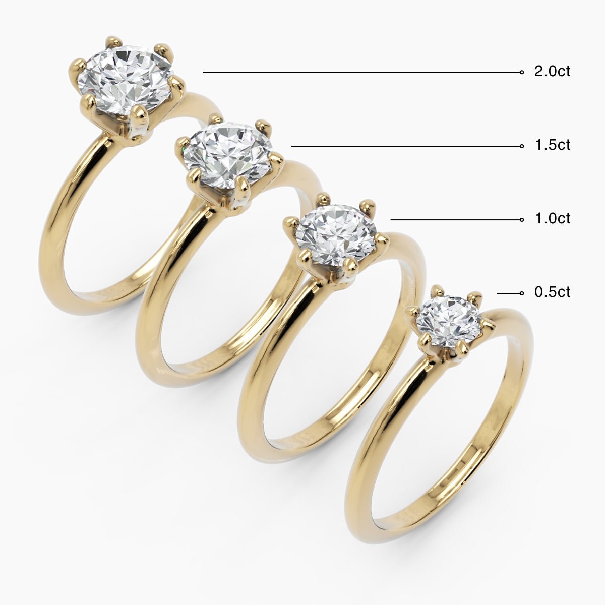Diamond Crown - Set Engagement Ring - Narcissus