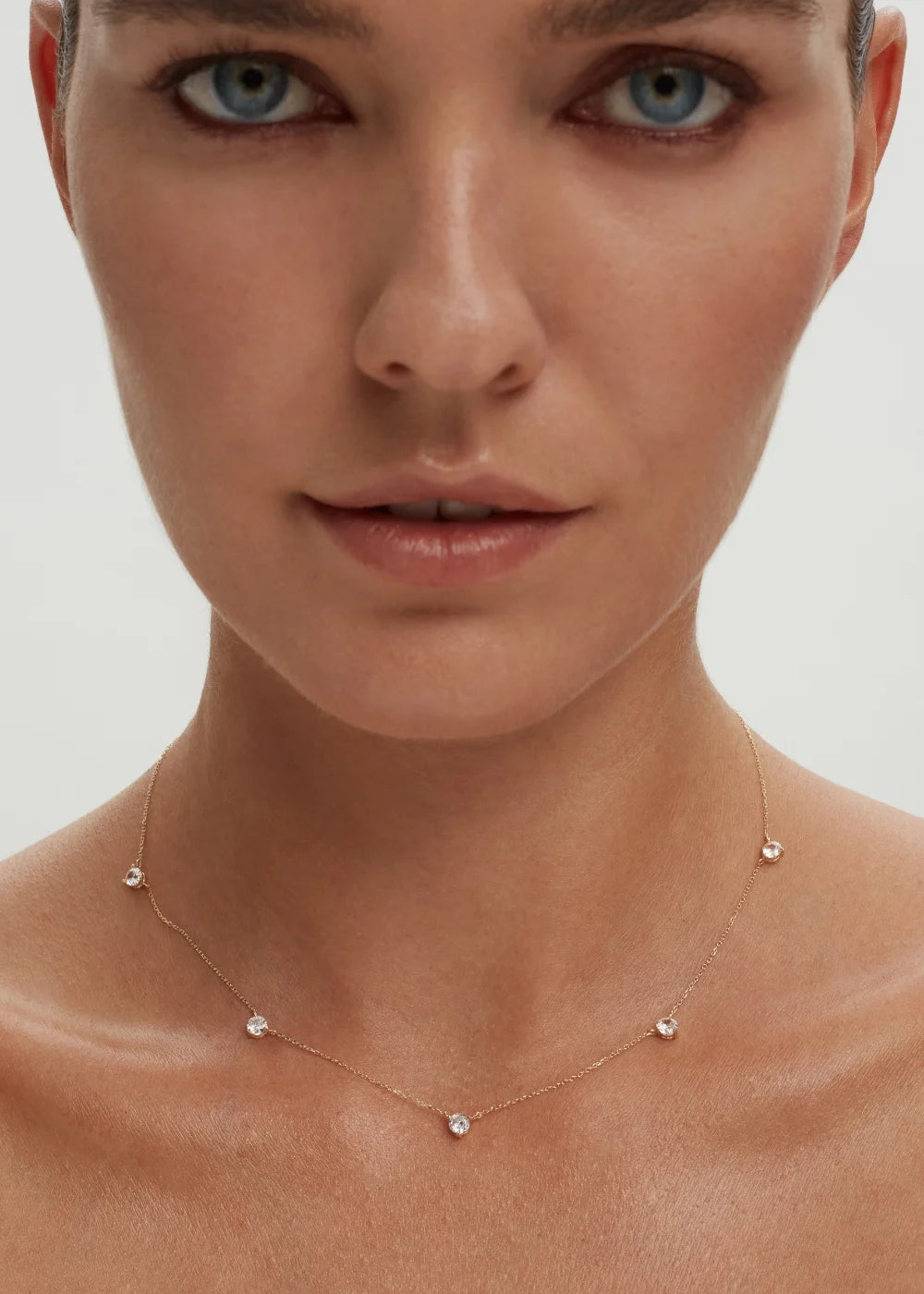 Alinéa Gold Diamond Station Necklace II