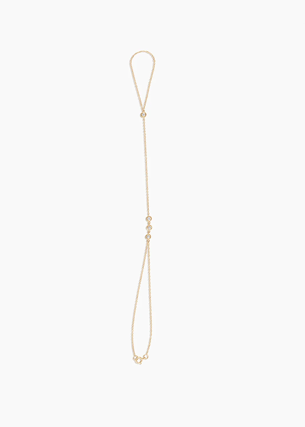 Bezel Diamond Hand Chain