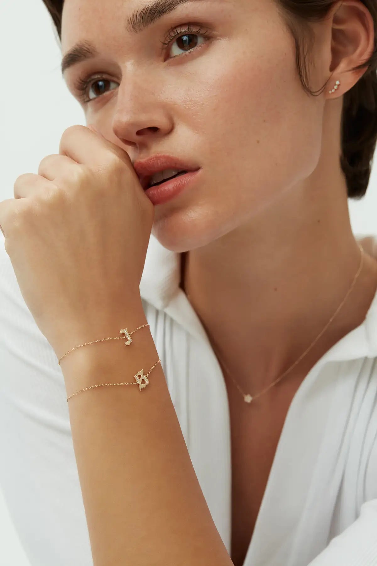 Legacy Initial Letter Bracelet - Rose Gold