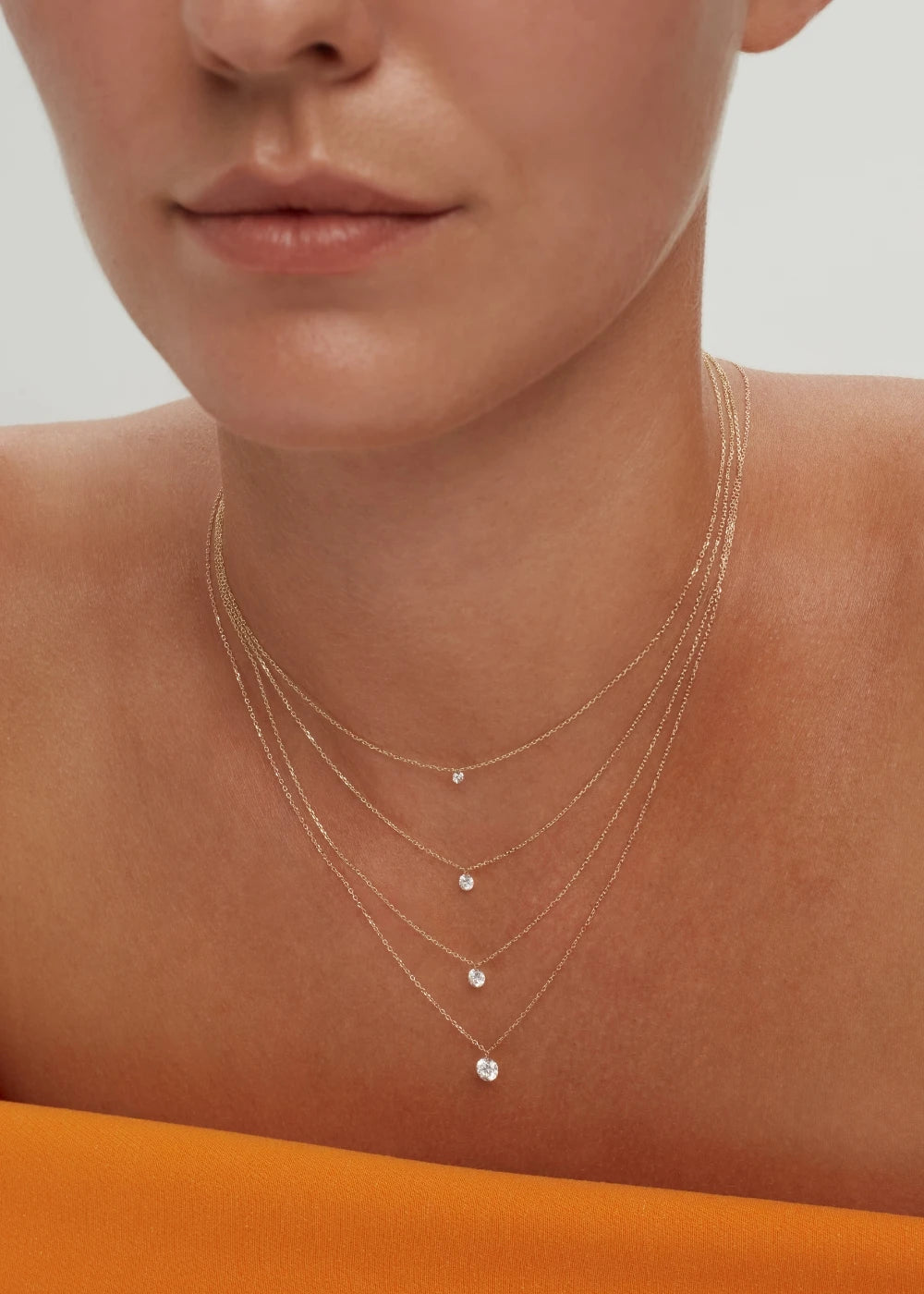 Núde Diamond Solitaire Necklace
