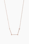 Iris Link Necklace - Rose Gold