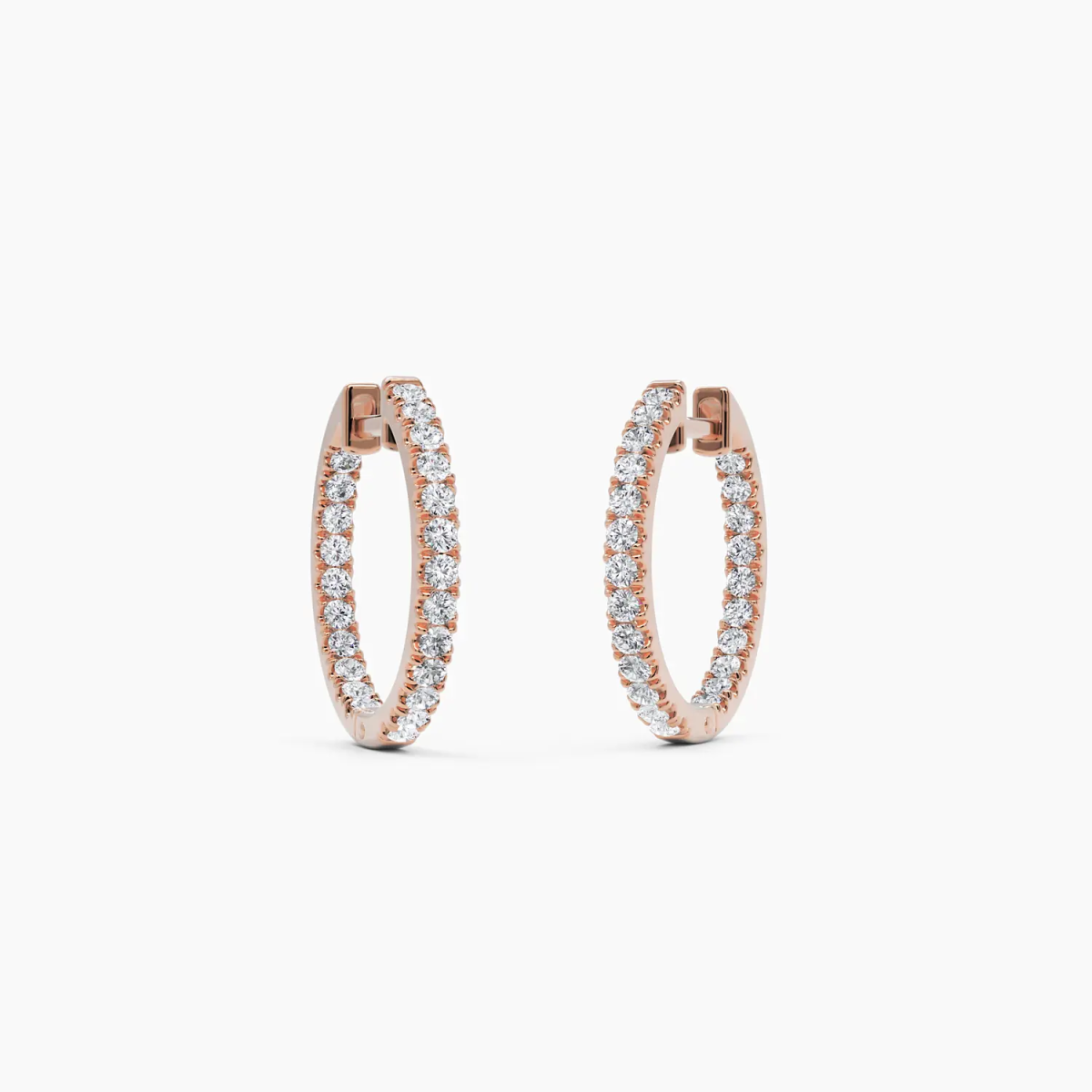 Diamond Huggie Earrings - Narcissus