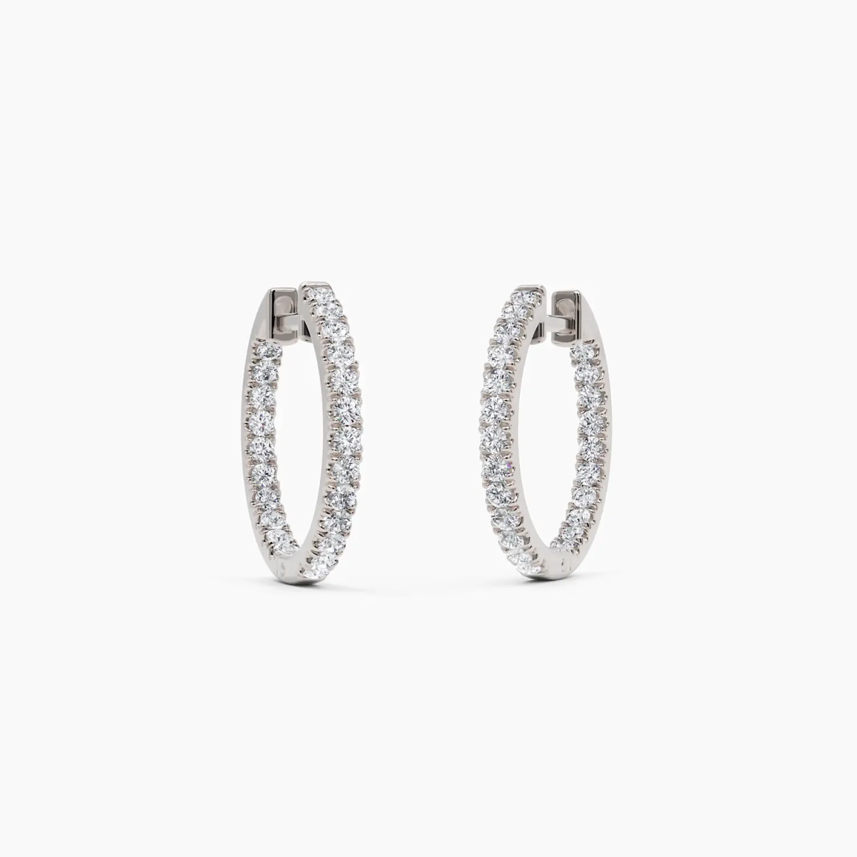 Diamond Huggie Earrings - Narcissus