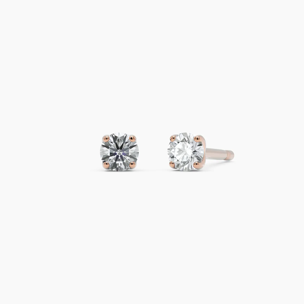 Diamond Stud Earrings - Narcissus