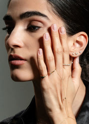 Núde Earring Charm with Diamond - White Gold (single)