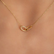 Interlinked Oval Circle Necklace - Narcissus