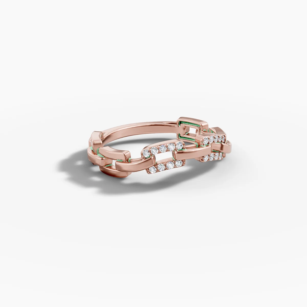 Kettengliederring mit Diamanten