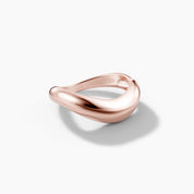 Chunky Wave Dome Ring - Rose Gold