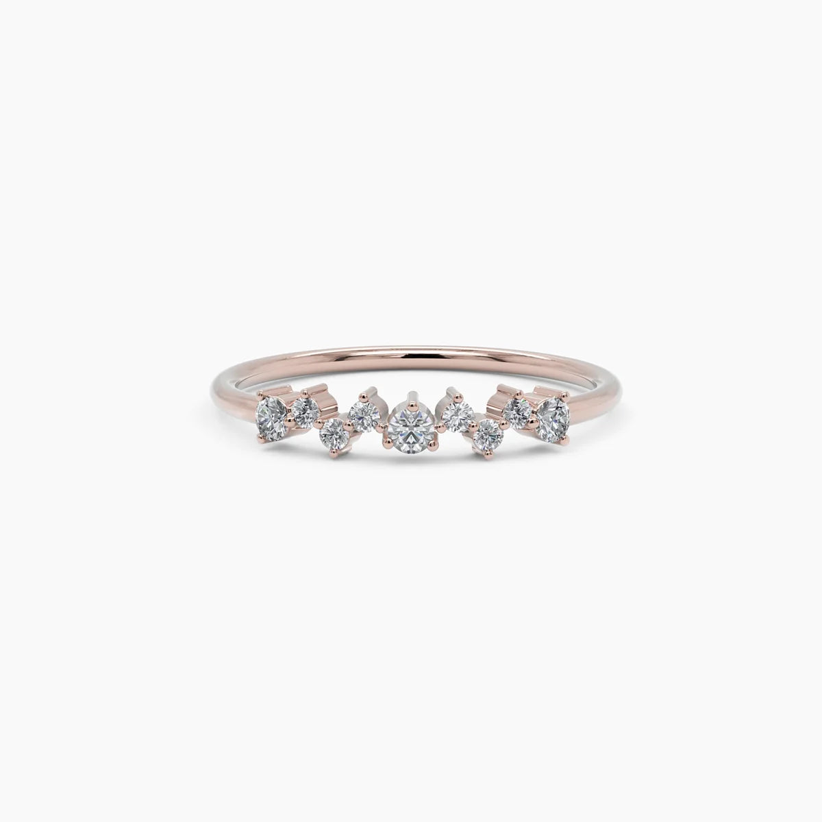 Clusterring mit 9 Diamanten