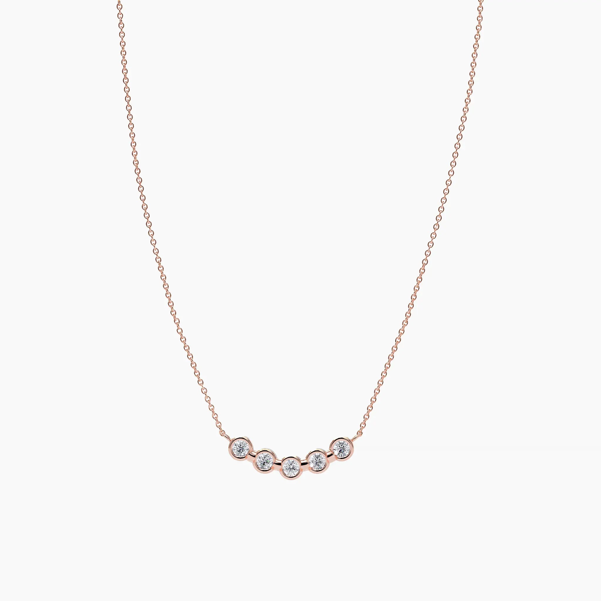Diamond Bezel Bar Necklace