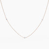 Alinéa Tiny Diamond Necklace - Rose Gold