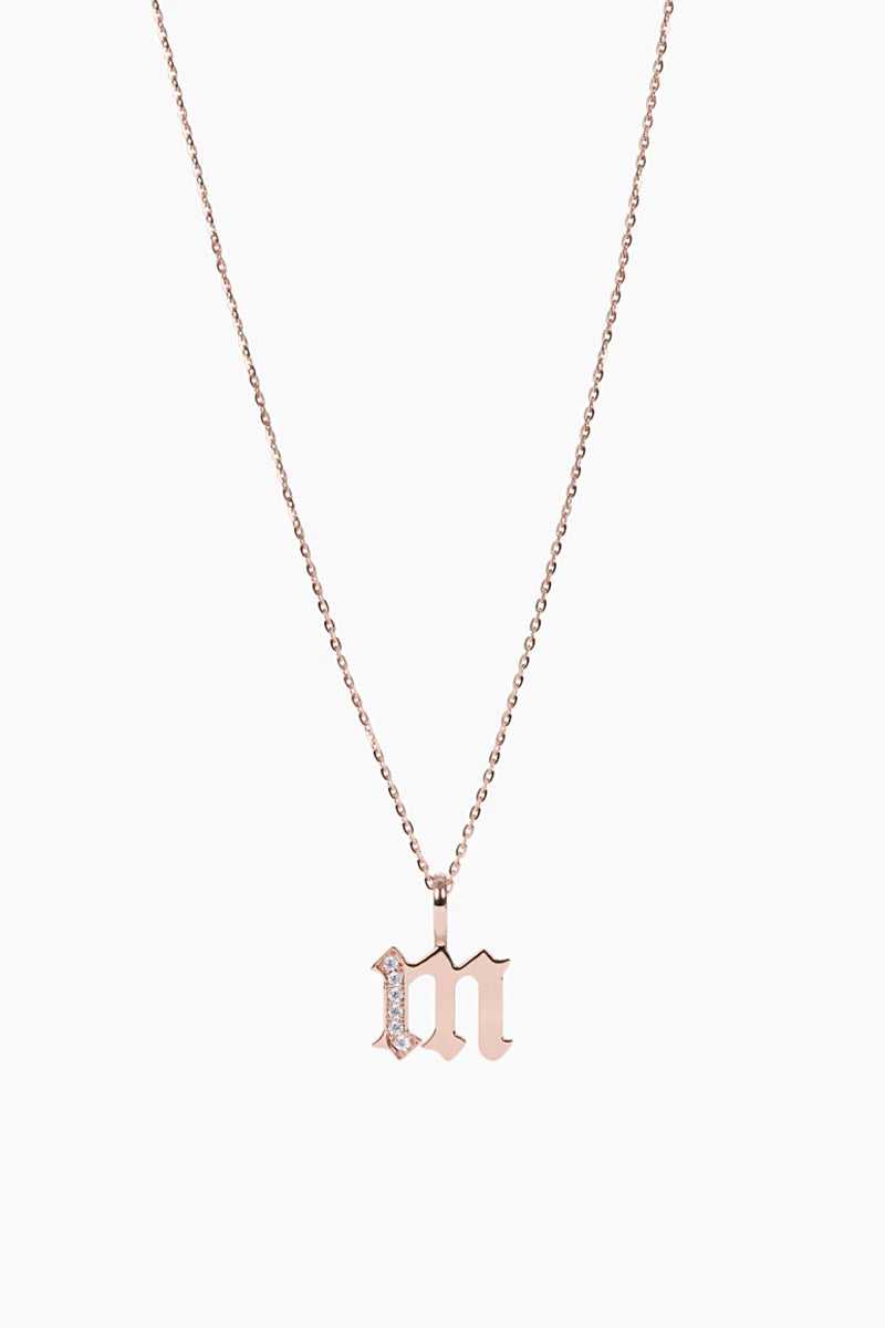 Diamant-Initialen-Halskette