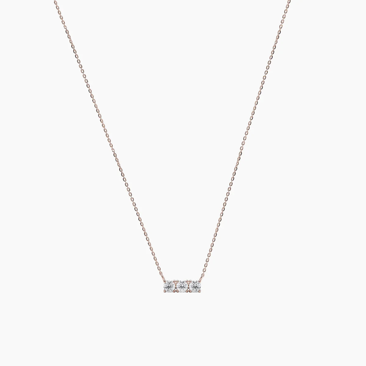 Trio Stone Diamond Necklace