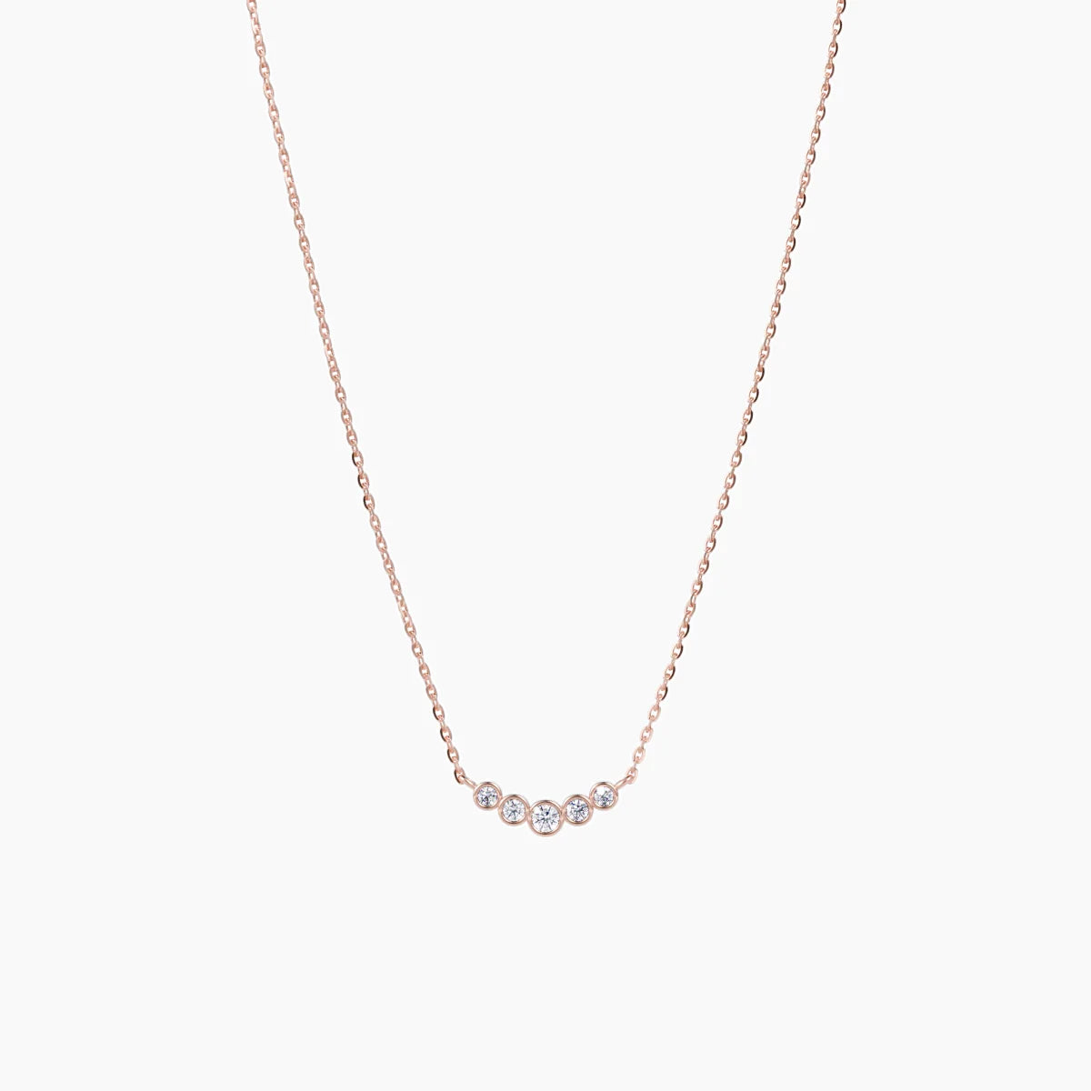 Dainty Diamond Bezel Bar Necklace
