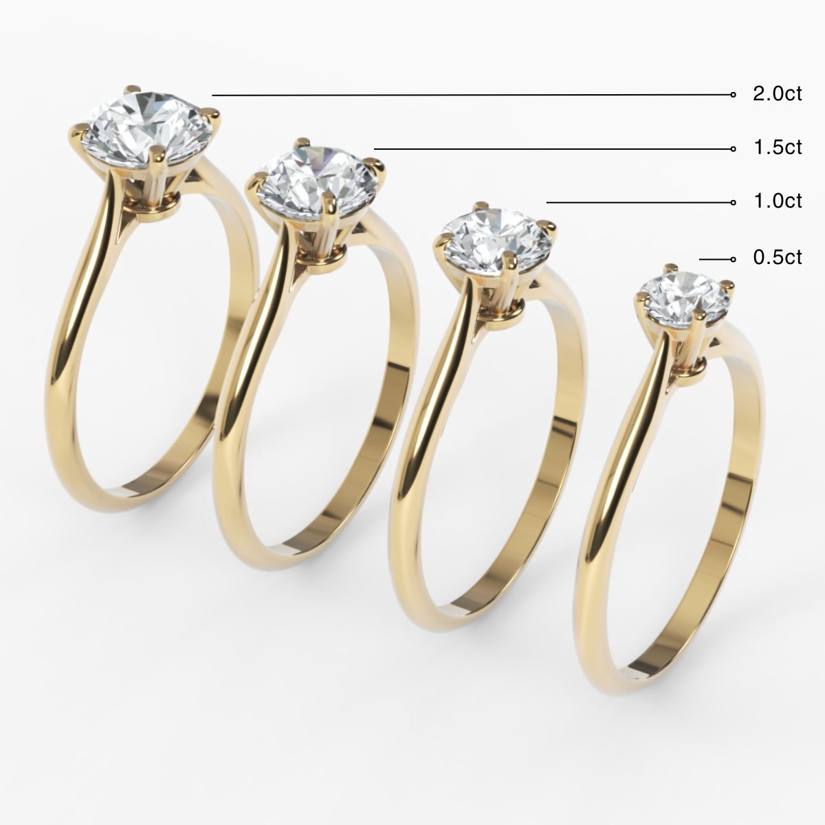 Split Shank Diamond Engagement Ring - Narcissus