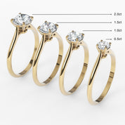 Split Shank Diamond Engagement Ring - Narcissus