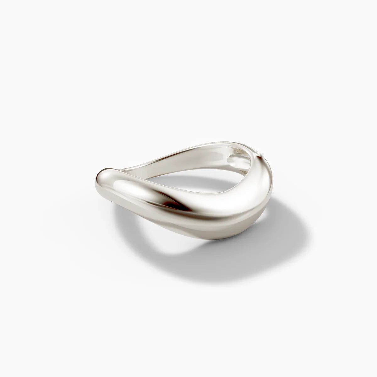 Chunky Wave Dome Ring - Rose Gold