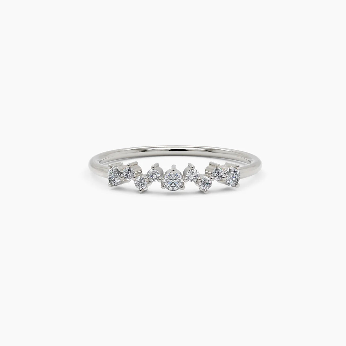 Clusterring mit 9 Diamanten