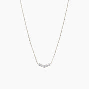 Dainty Diamond Bezel Bar Necklace