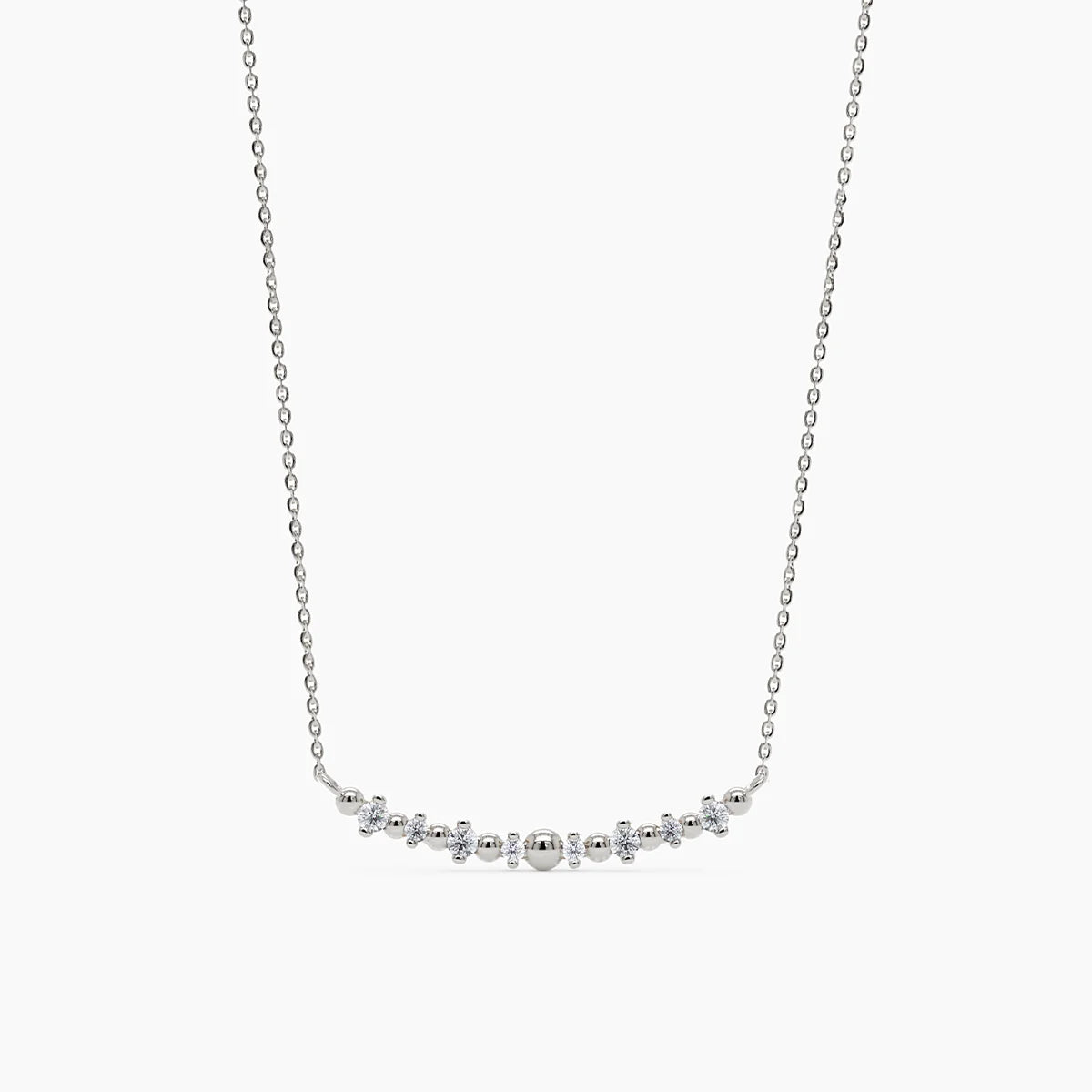 Threadlight Diamond Bar Necklace