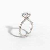 Hidden Halo Engagement Ring