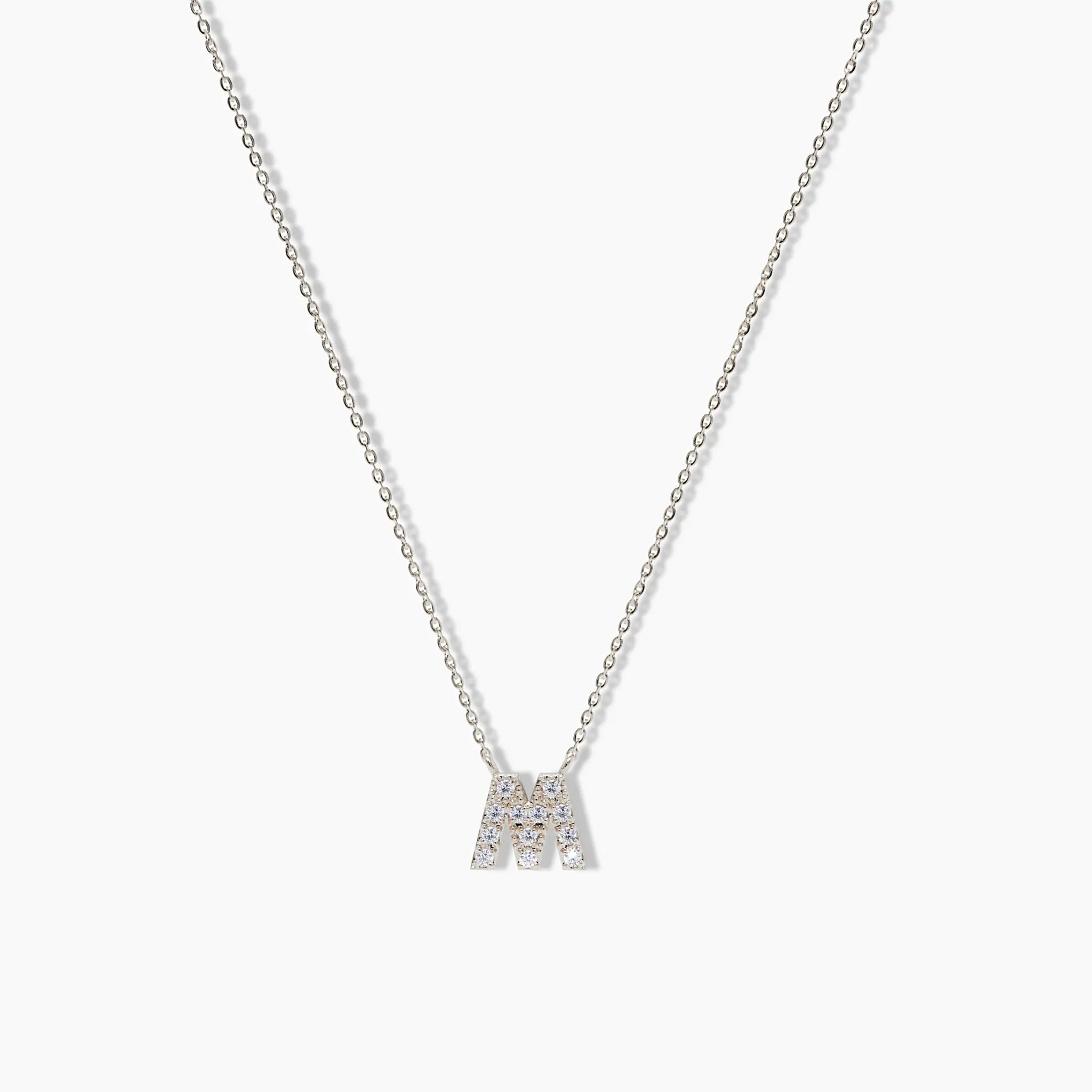 Diamond Initial Necklace - Narcissus