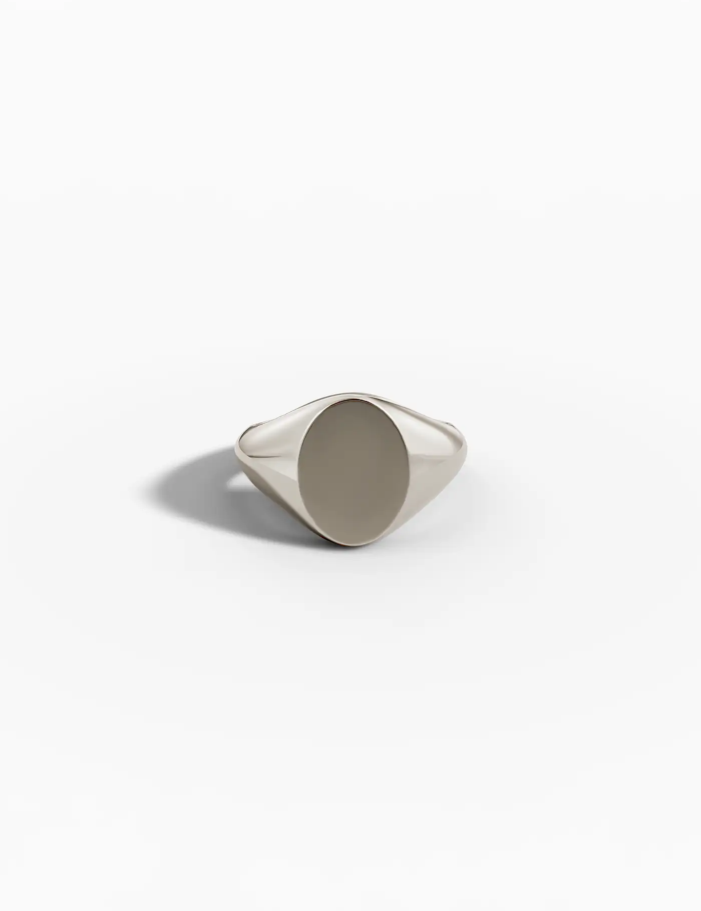 Echo Oval Signet Ring - Rose Gold