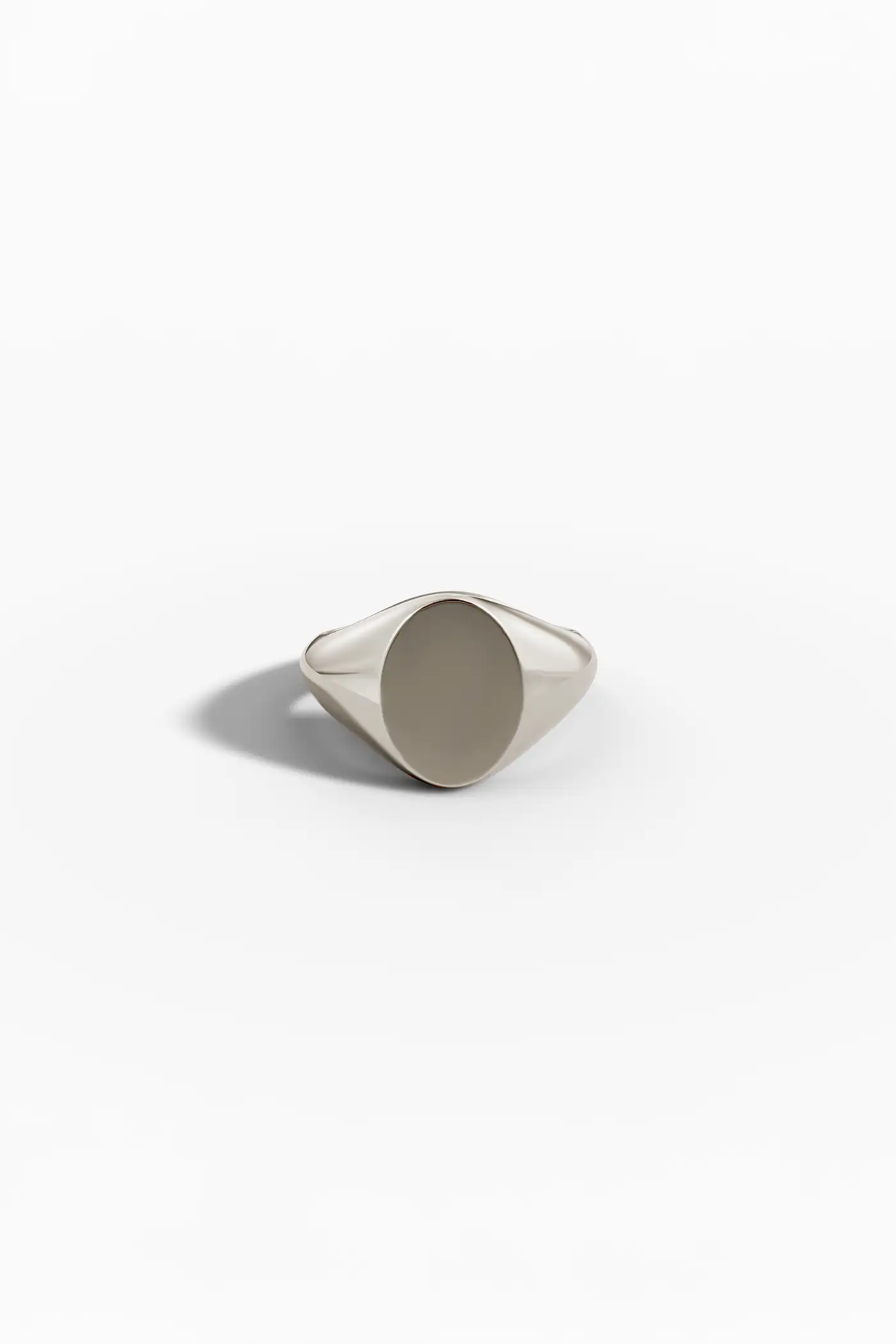 Echo Oval Signet Ring - Rose Gold