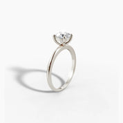 Round Diamond Solitaire Band Ring