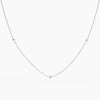 Alinéa Tiny Diamond Necklace - White Gold