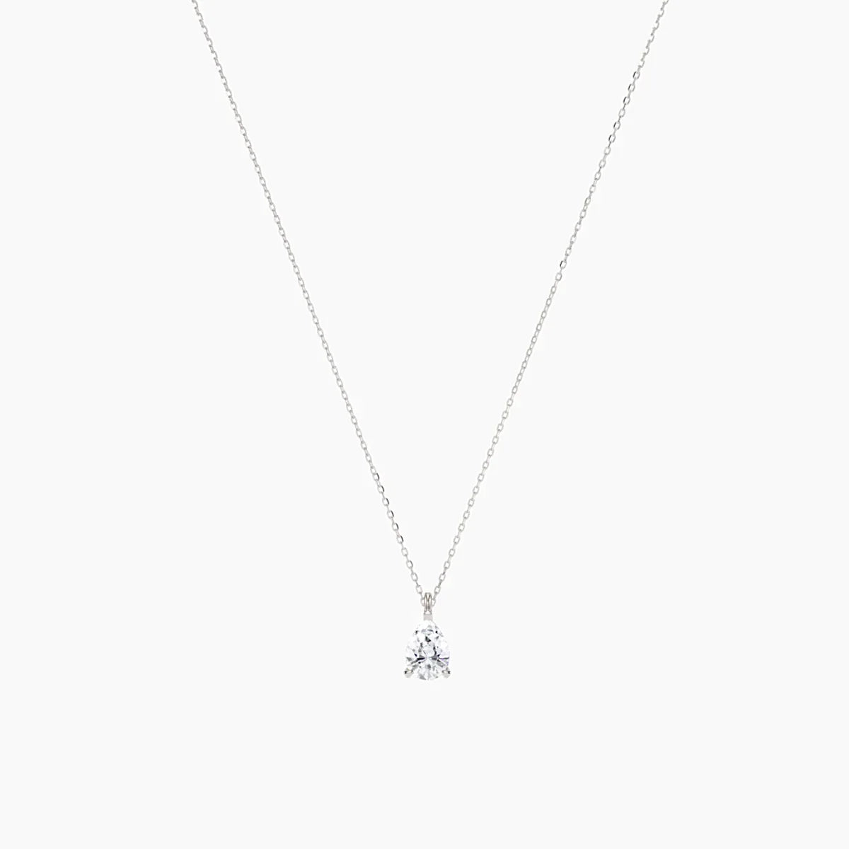 Éclat Pear-Cut Diamond Necklace - White Gold